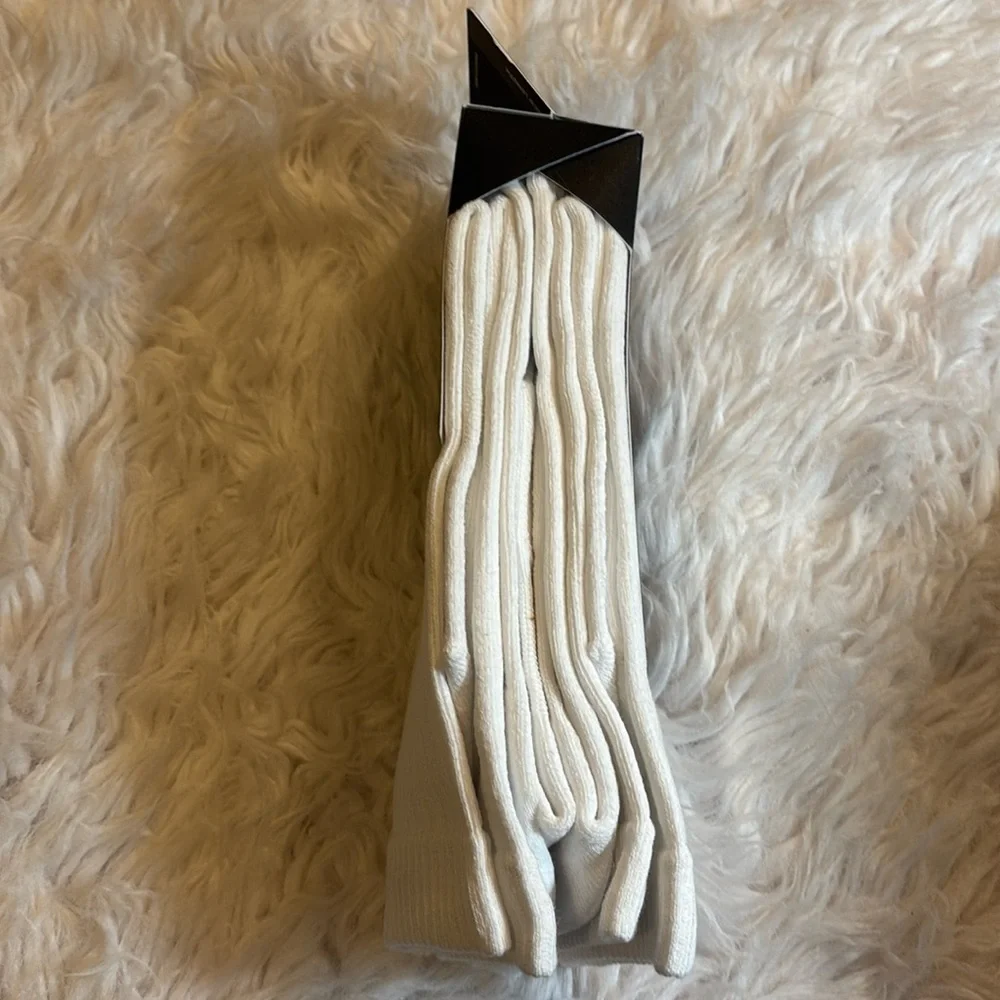 Lululemon Men’s Daily Stride Ribbed Comfort Crew Sock Stripe *3 pack, White, L